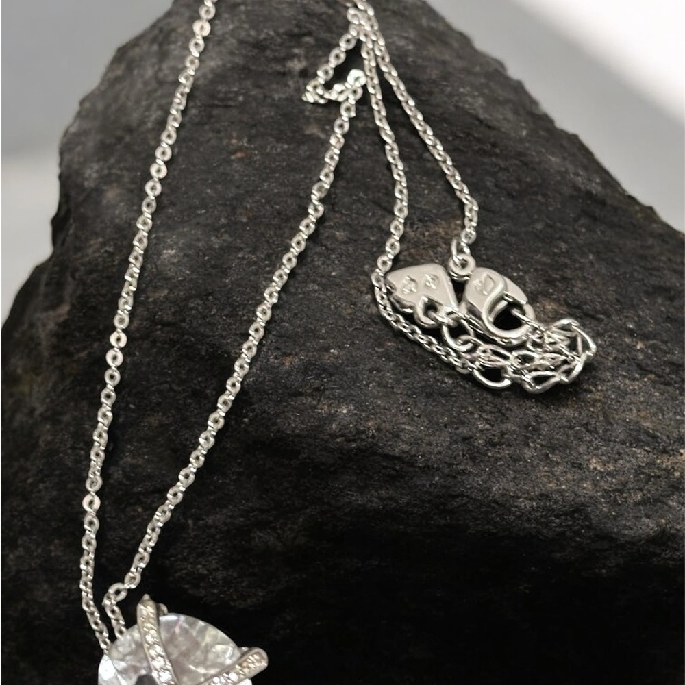 Swarovski Crystal Silver Pendant Necklace - Picture 2 of 4